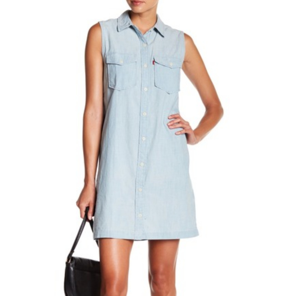 Levi’s 70’s Western Sleeveless Denim Shirt Dress